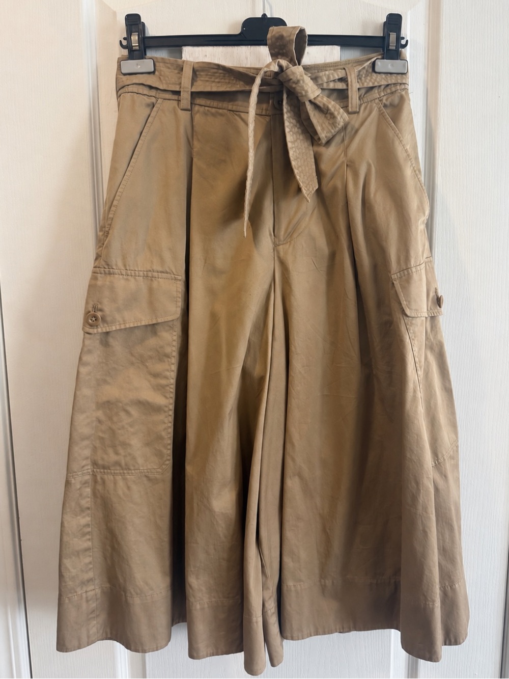 Polo Ralph Lauren High Rise Cropped Wide Leg Cargo Pants Size 2